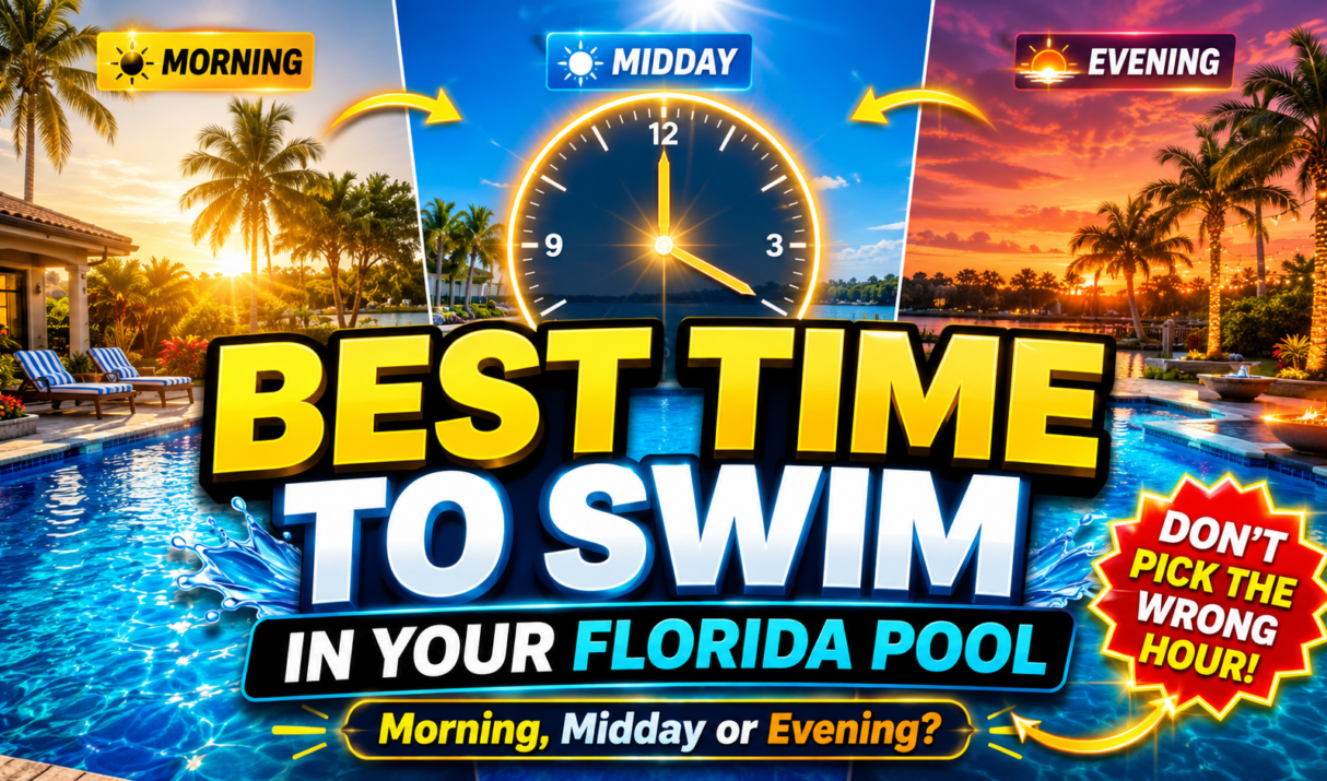 What is the best time to take a dip in your pool in florida