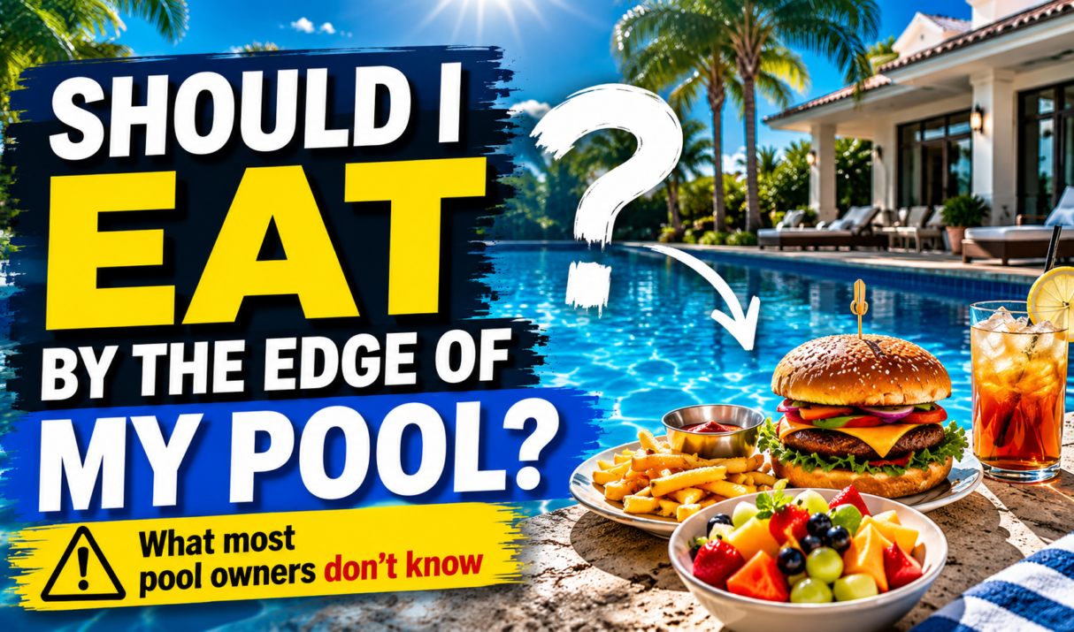 Should I eat at the edge of my pool