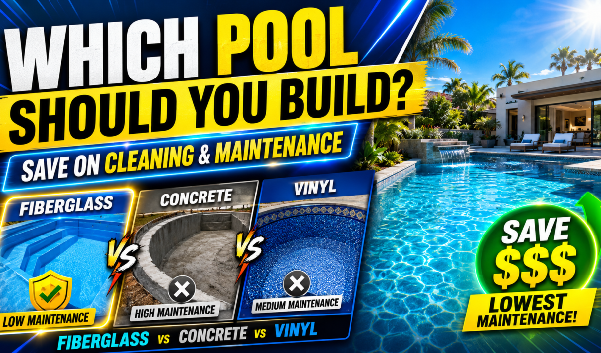 How to Know Which Pool to Build to Save on Cleaning and Maintenance
