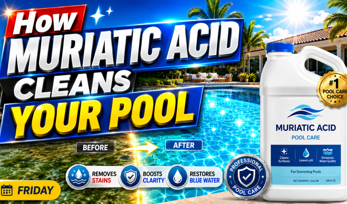 How muriatic acid cleans your pool