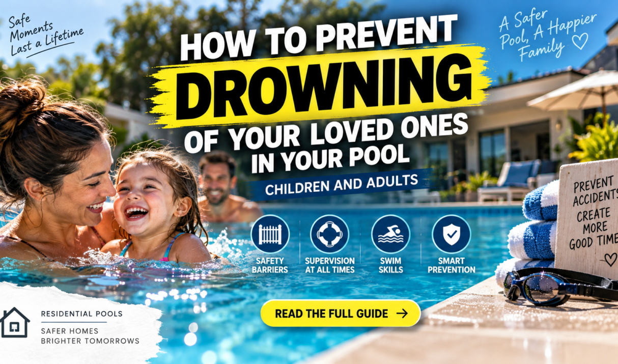 How to prevent drowning of a family member in my pool children or adults
