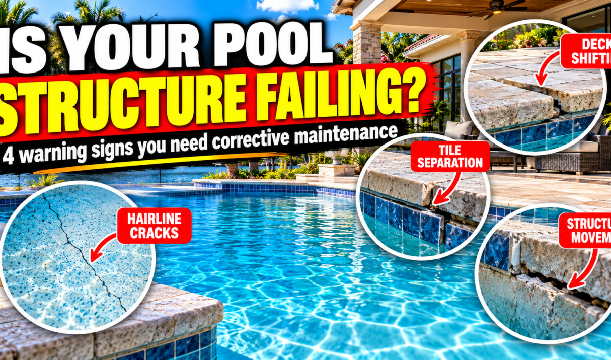 How to know if your pool structure needs corrective maintenance