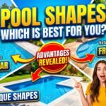 Comparison of different swimming pool shapes including rectangular, freeform, and unique designs, highlighting their pros and cons for hydrodynamics.