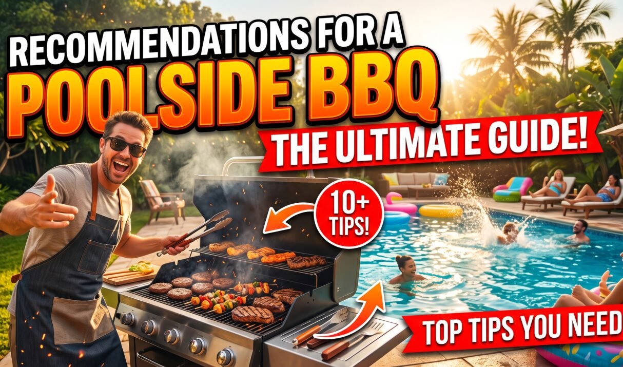 Recommendations for having a barbecue in front of the pool